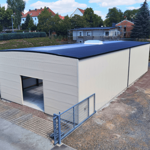 2073 - P10 - Opslagloods uitgevoerd in RAL 1015 licht ivoor